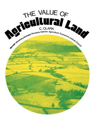 cover image of The Value of Agricultural Land